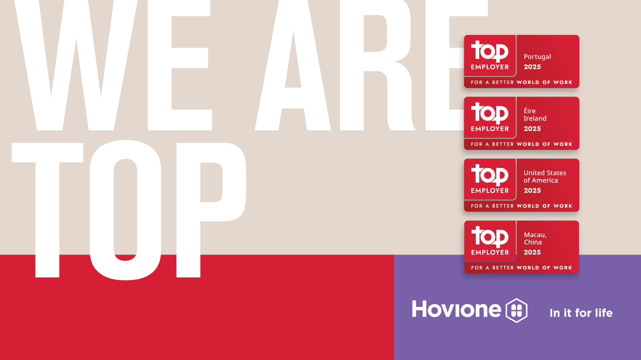 We are TOP Employers in all 4 sites | Hovione