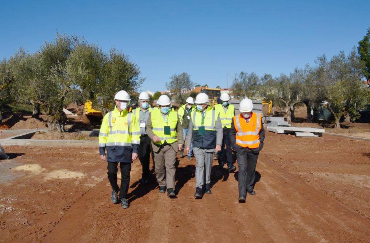 vereador Câmara Municipal de Loures, Nelson Batista, visita construção do parque Hovione